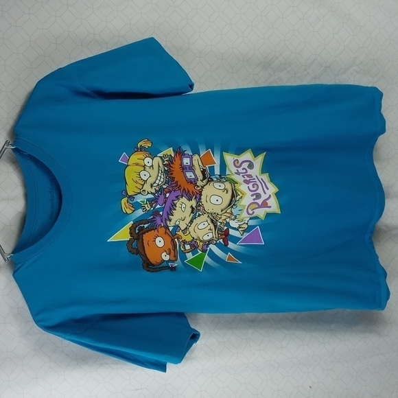 Large Nickelodeon Rug rats blue graphic t shirt - Picture 1 of 6